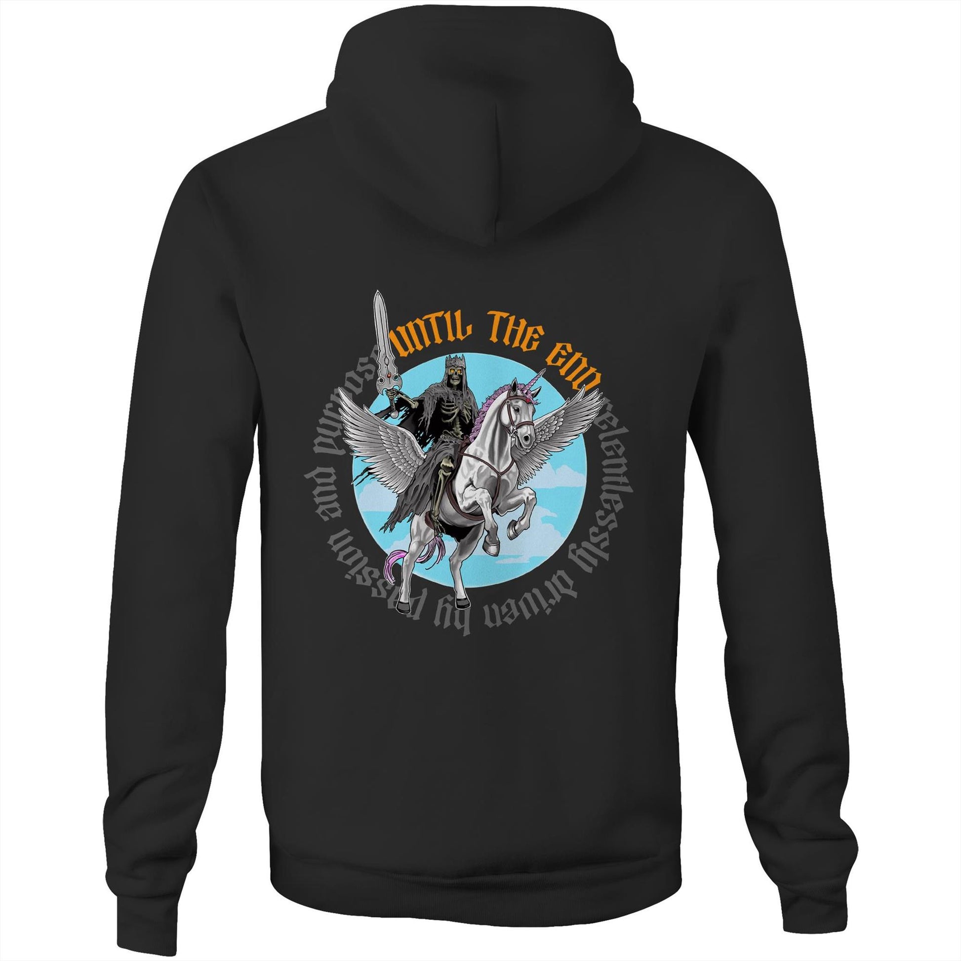 “Ride the Love Pony” on a Hoodie