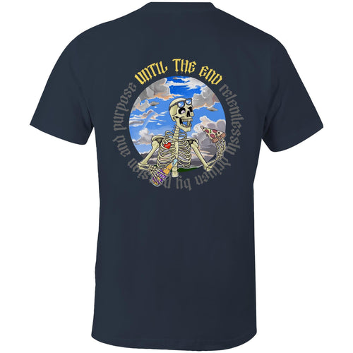 “Pizza until the end” on Classic Tee