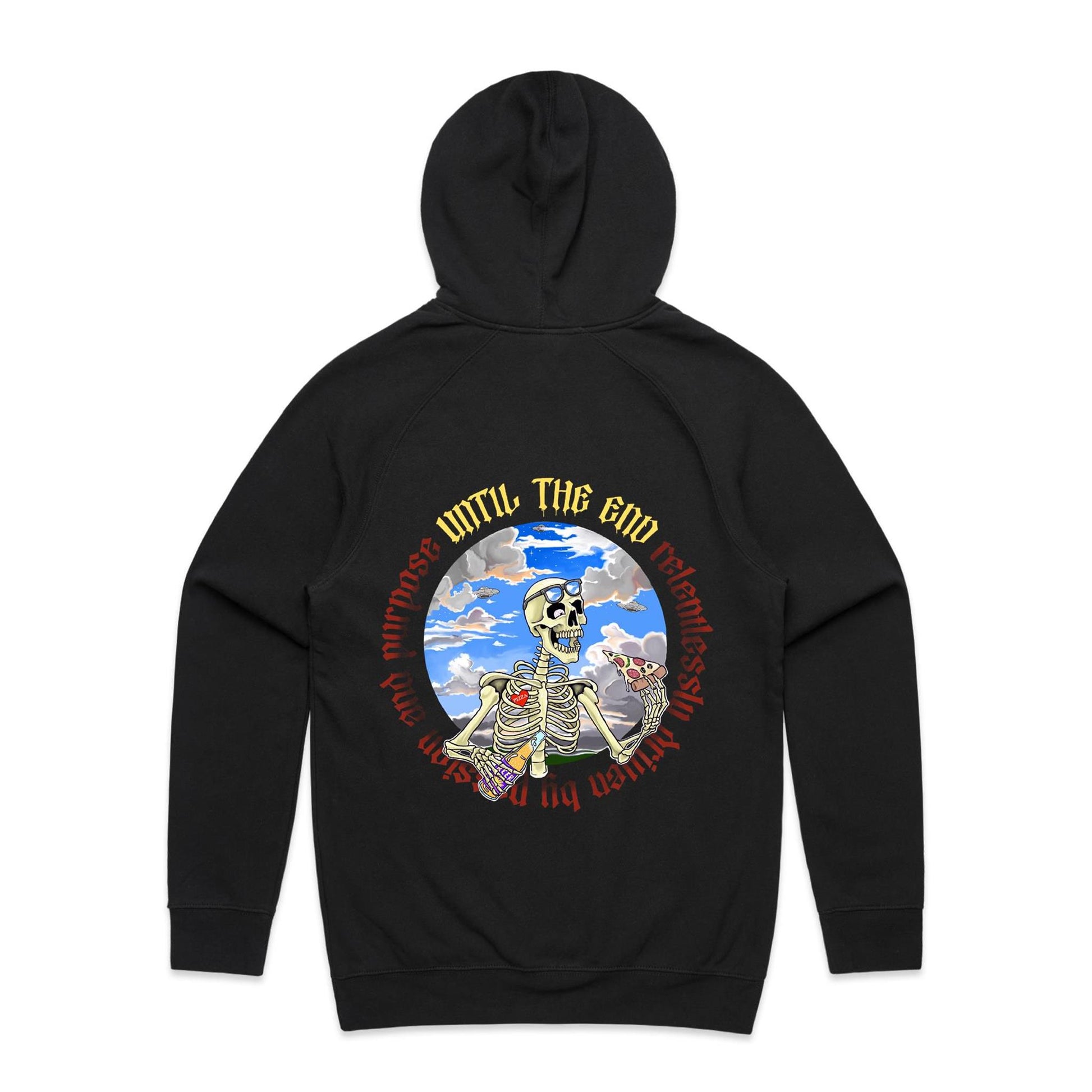 “Pizza Until The End” on men’s Supply Hoodie