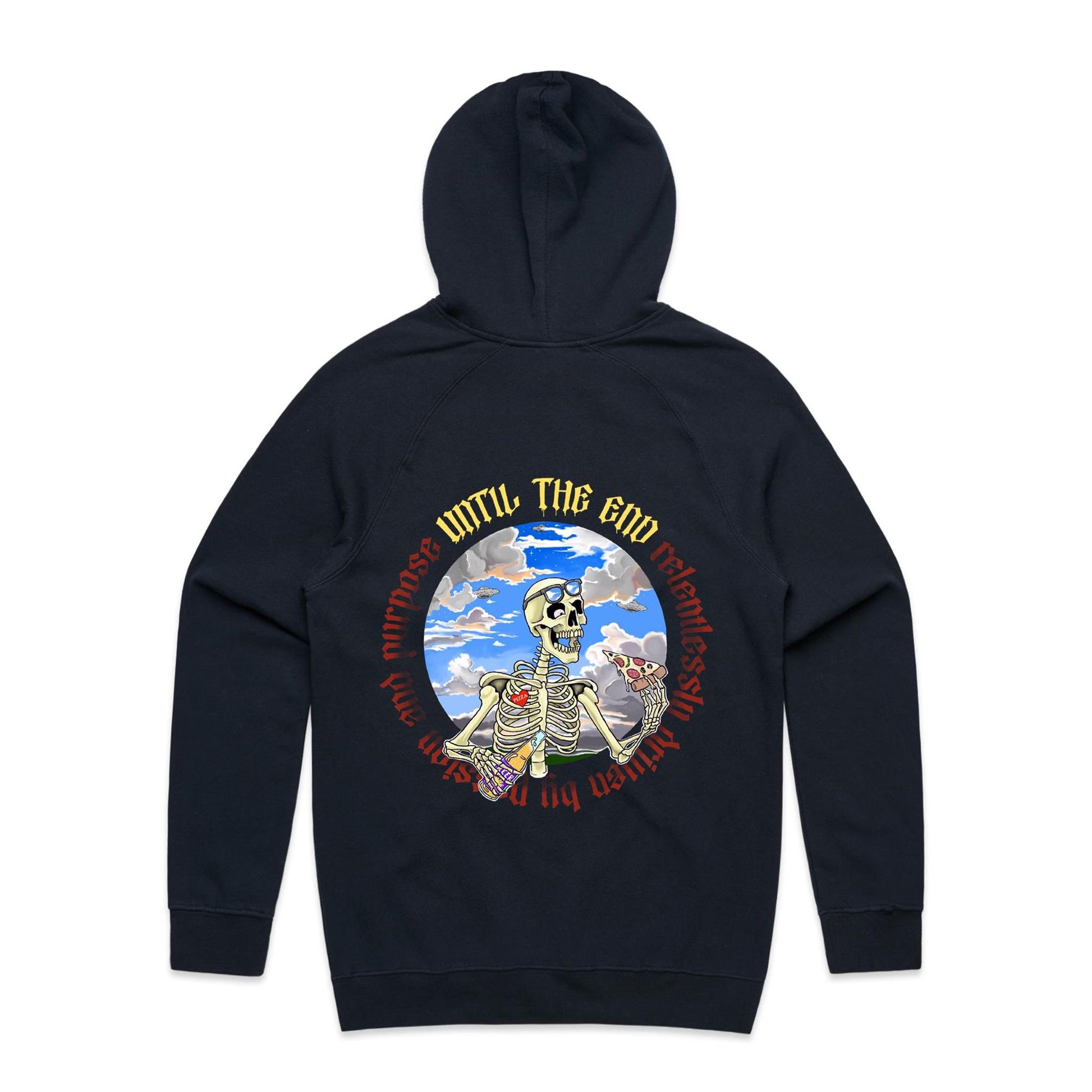 “Pizza Until The End” on men’s Supply Hoodie