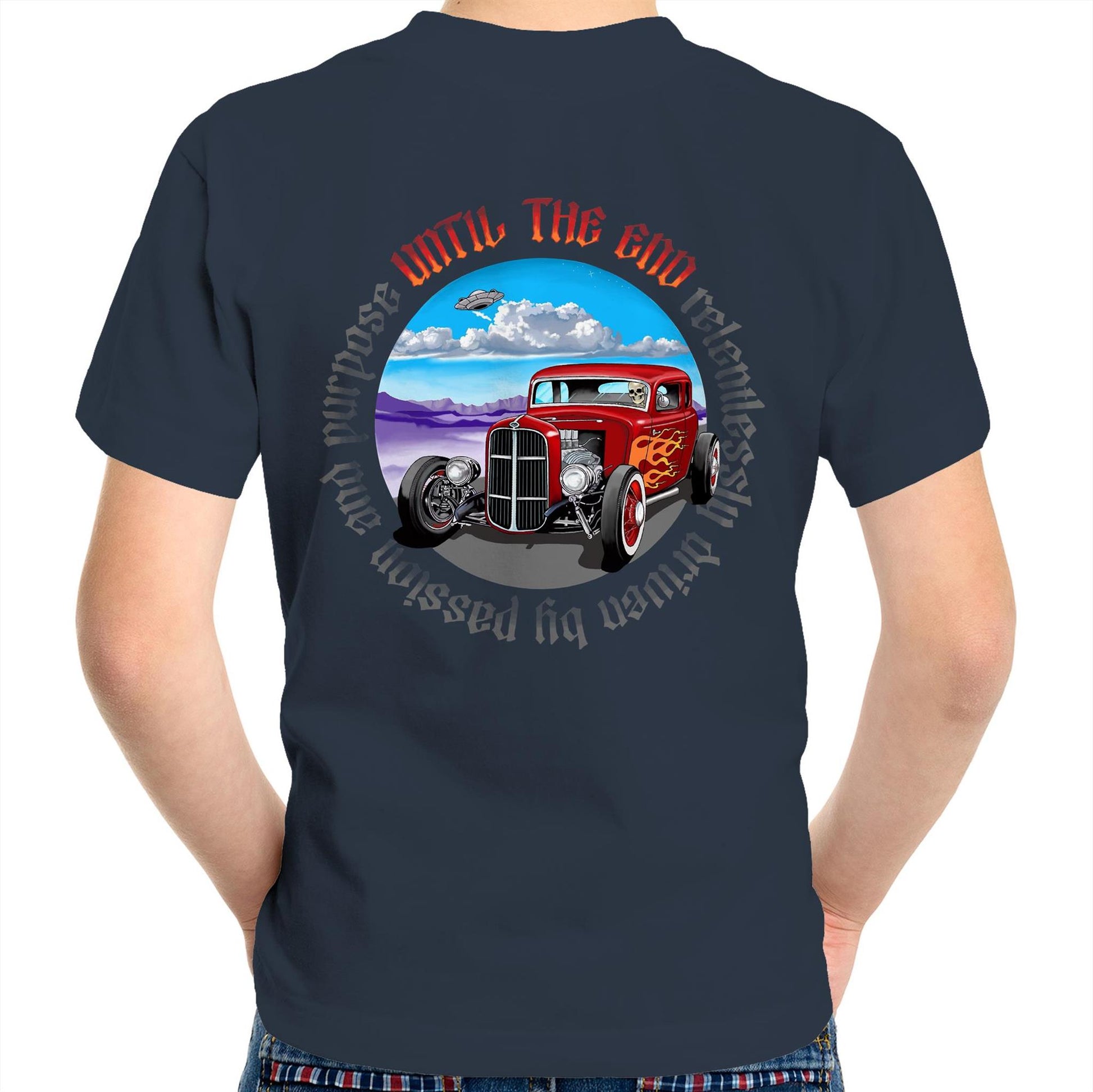 “Hot rod Race” Kids Youth T-Shirt