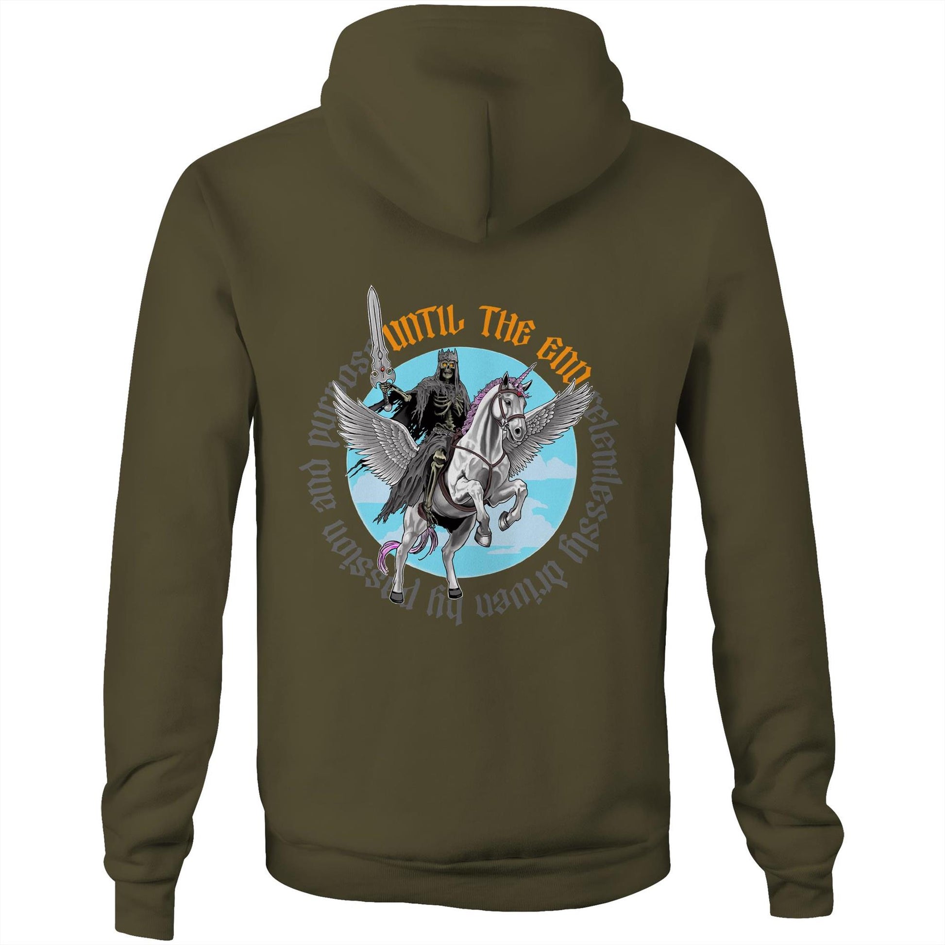 “Ride the Love Pony” on a Hoodie